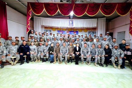 САНТ СУМ КОМАНД ШТАБЫН СУРГУУЛИАР ХАНГАЛТТАЙ ҮНЭЛЭГДЛЭЭ.