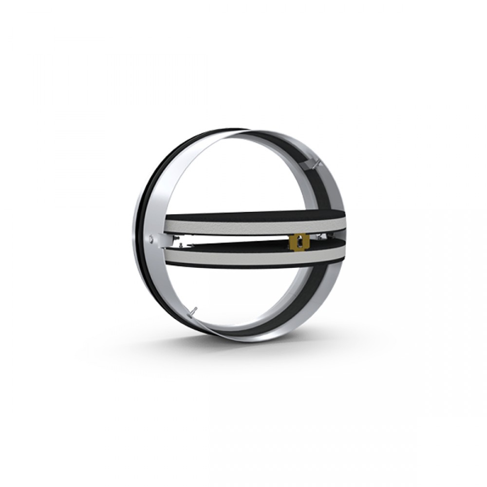 KTB-O Round fire damper with divided blade