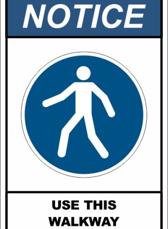 Use this walkway sign