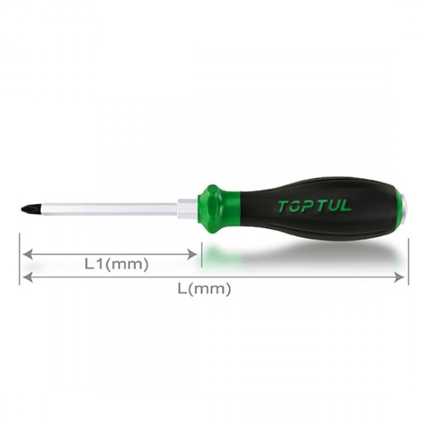 FAGF0818 SCREWDRIVER 1.2X8X175MM -Брэнд: TOPTUL /TAIWAN/