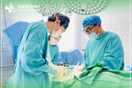 ХАРХОРИН СУМЫН НЭГДСЭН ЭМНЭЛЭГТ СУДАСНЫ МЭС ЗАСАЛ ХИЙГДЭЖ БАЙНА