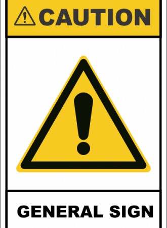Caution general sign