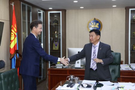 ЭРЧИМ ХҮЧНИЙ САЙД Ц.ДАВААСҮРЭН ФИНЛАНД УЛСЫН ВАРЦИЛА КОМПАНИЙН ТӨЛӨӨЛӨГЧДИЙГ ХҮЛЭЭН АВЧ УУЛЗЛАА