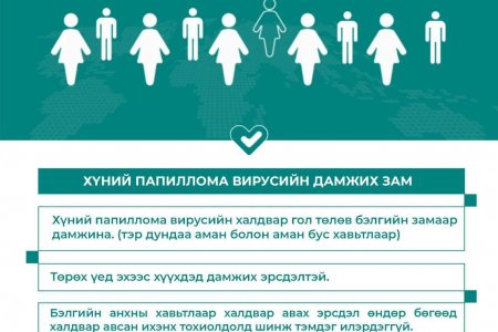 Хүний папиллома вирусийн халдвараас сэргийлье.