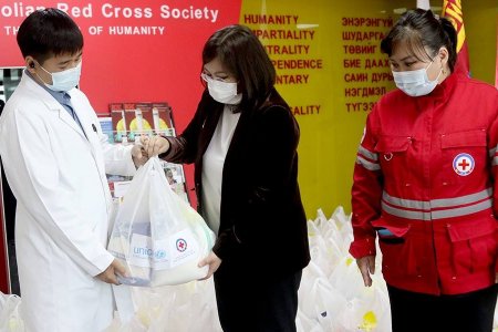 Эмч, эрүүл мэндийн салбарын ажилтнуудад хүнсний дэмжлэг үзүүллээ