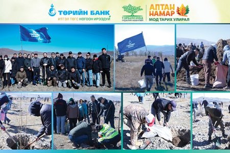 Төрийн банк: “Модыг мод(а) болгоё – Амжилтаа бататгая, ажилтан бүр нэг мод” аяны хүрээнд намрын мод тарилтаа хийлээ