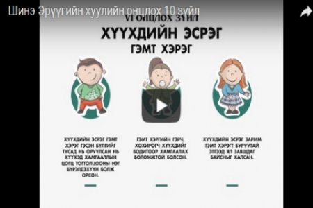 Шинэ Эрүүгийн хуулийн онцлох 10 зүйл