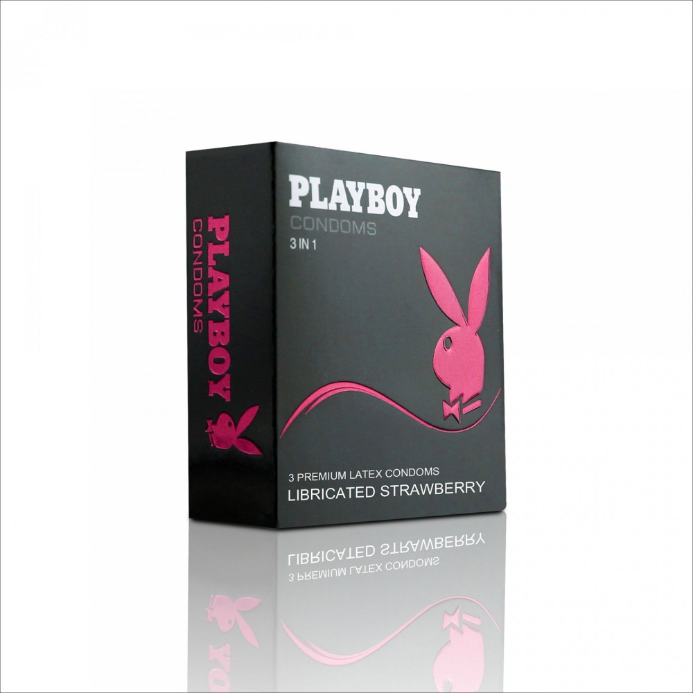 Бэлгэвч  PlayBoy Гүзээлзгэнэтэй, 3 ширхэгтэй