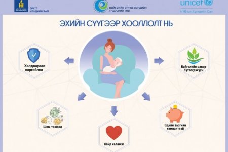 Хоёр хүртэлх насны хүүхдийн дөнгөж 46 хувь нь эхийн сүүгээр хооллож байна