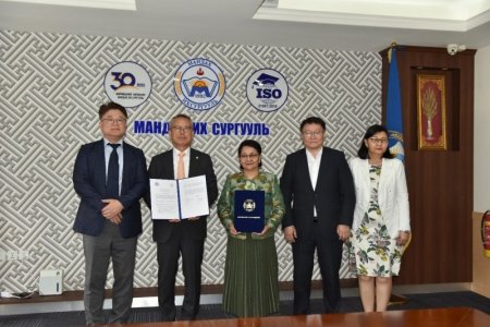 The MOU for cooperation is signed between Mandakh University and Cheongju University, Republic of Korea 