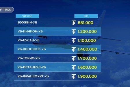“Миат” ТӨХК гадаад улс руу хийдэг үндсэн долоон чиглэлийн тийзний үнийг 10-15 хувиар хямдрууллаа