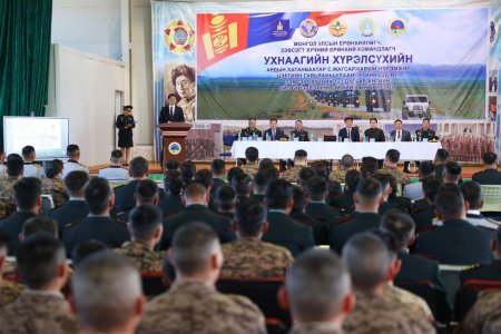 Монгол Улсын Ерөнхийлөгч, Зэвсэгт хүчний Ерөнхий командлагч У.Хүрэлсүх Зэвсэгт хүчний 123 дугаар ангид ажиллалаа