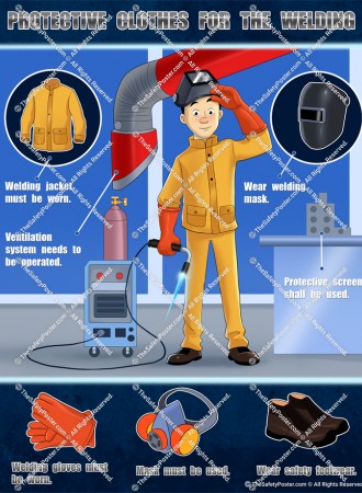 Protective clothes for the welding