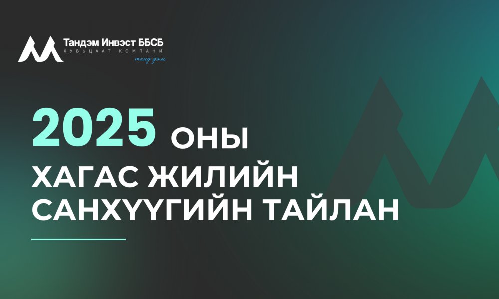 2025 оны хагас жилийн санхүүгийн тайлан