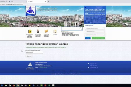 Татвар төлөгчийн бүртгэл шалгах заавар