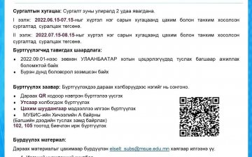 ЦЭЦЭРЛЭГ БОЛОН БҮЛГИЙН ТУСЛАХ БАГШ БЭЛТГЭЖ ЭХЭЛЛЭЭ