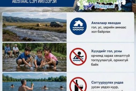 Баяр наадмын үеэр хэт халах, дуу цахилгаантай бороо гэнэт орох төлөвтэй тул үер усны аюулаас сэргийлээрэй!