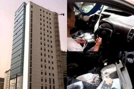 SOS: Барилга дээрээс блок унаж, хүн гэмтлээ