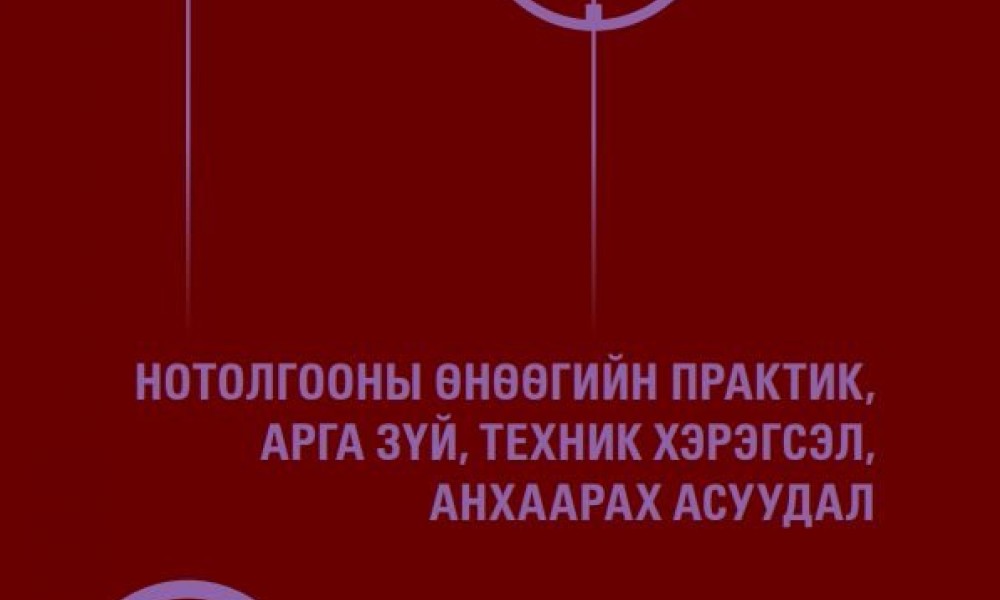 НОТОЛГООНЫ ӨНӨӨГИЙН ПРАКТИК, АРГА ЗҮЙ, ТЕХНИК ХЭРЭГСЭЛ, АНХААРАХ АСУУДАЛ - СУДАЛГААНЫ ТАЙЛАН