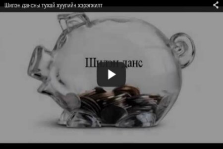 Шилэн дансны тухай хуулийн хэрэгжилт 