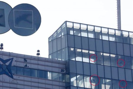 Нийслэлийн өндөр шилэн барилгуудад махчин шувууны хэлбэртэй наалтууд байрлуулжээ