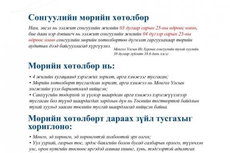 Намууд мөрийн хөтөлбөр батлах хурлаа онлайнаар хийнэ