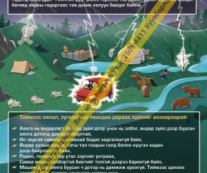 Аянга цахилгаантай үед анхаарах зөвлөмж D1D316