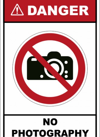 No photography sign 