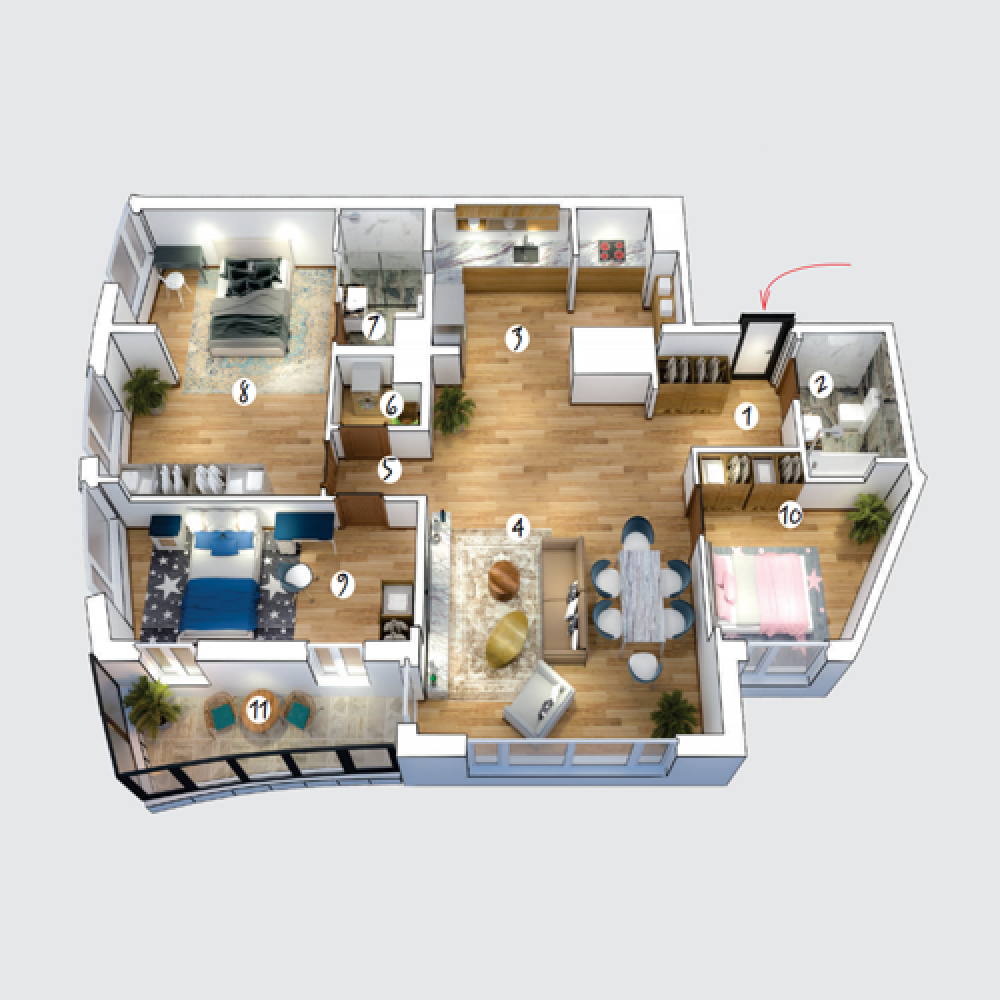 4 өрөө орон сууц