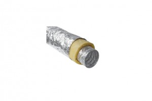 Flexible duct with thermal insulation