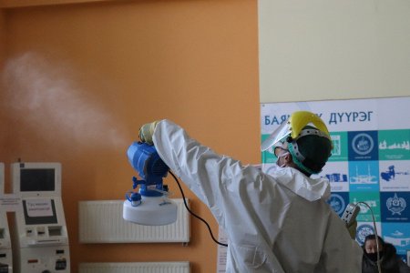 32.015 м.кв талбайд ариутгал, халдваргүйжүүлэлт хийжээ