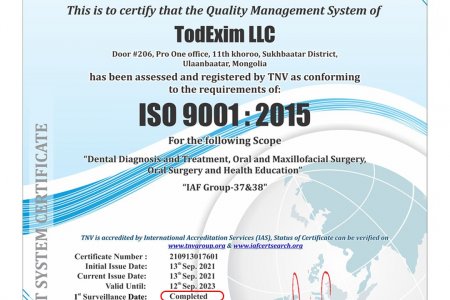 ISO 90012015 ЧАНАРЫН МЕНЕЖМЕНТИЙН ТОГТОЛЦООНЫ МАГАДЛАН АУДИТ