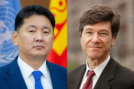 Колумбын их сургуулийн Тогтвортой хөгжлийн төвийн захирал Жеффри Сакс Ерөнхийлөгчид бараалхав