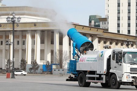 Хотын гудамж талбайд ариутгал, халдваргүйжүүлэлт хийж эхэллээ