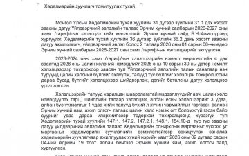 ХӨДӨЛМӨРИЙН ЗУУЧЛАГЧ ТОМИЛУУЛАХ ХҮСЭЛТ ХҮРГҮҮЛЛЭЭ