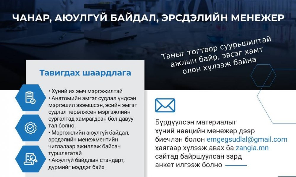 Нээлттэй ажлын байр