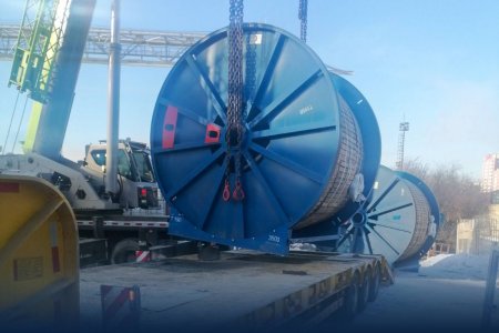 Дүүжин замын тээвэр төслийн ган татлага гаалийн талбайд буулаа