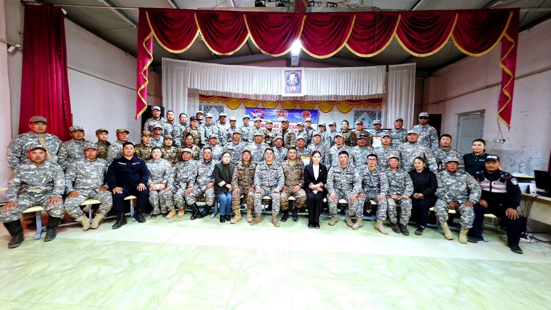 САНТ СУМ КОМАНД ШТАБЫН СУРГУУЛИАР ХАНГАЛТТАЙ ҮНЭЛЭГДЛЭЭ.