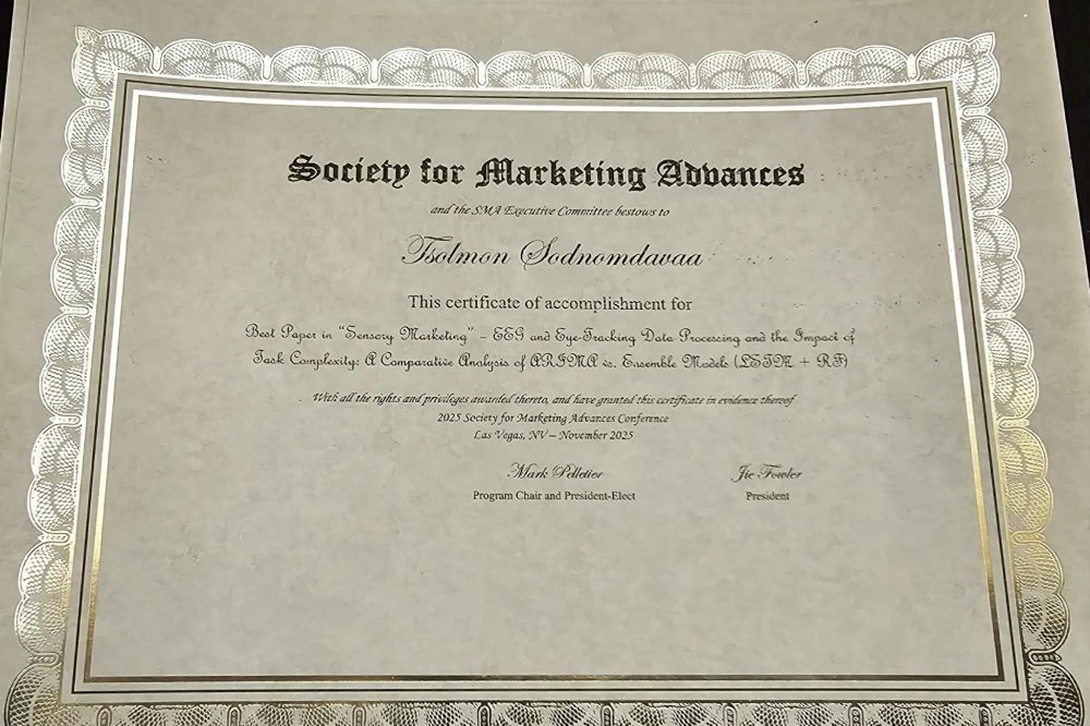 MANDAKH UNIVERSITY FACULTY MEMBERS’ PAPER WINS AT AN INTERNATIONAL SCIENTIFIC CONFERENCE