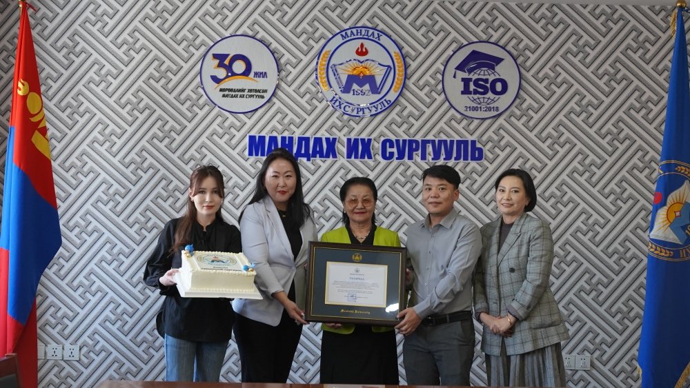 CONGRATULATIONS ON THE 5TH ANNIVERSARY OF THE GRADUATE SCHOOL OF MANDAKH UNIVERSITY 