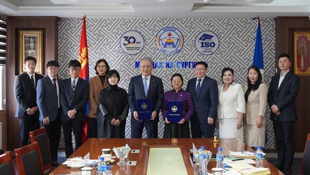 MANDAKH UNIVERSITY EXPANDS COOPERATION WITH HANSUNG UNIVERSITY OF THE REPUBLIC OF KOREA 