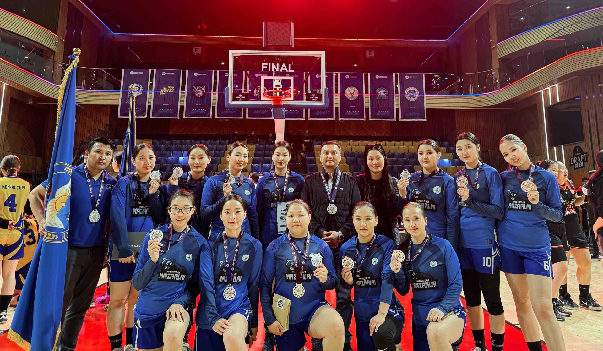 Mandakh University’s women’s basketball team has won the silver medal in the Mongolian Student’s League-2024, Division 2