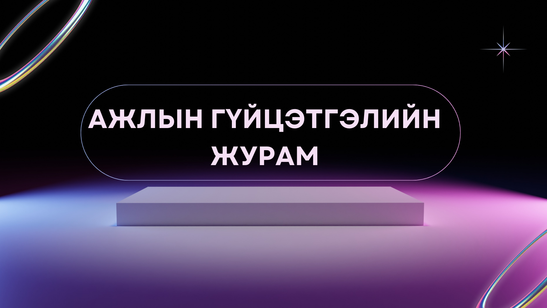 Ажлын гүйцэтгэлийн журам