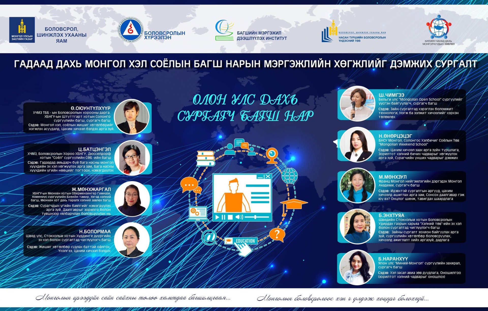 ГАДААД ДАХЬ ЭХ ХЭЛ, СОЁЛЫН СУРГАЛТЫН ТӨВИЙН БАГШ НАРТ МЭРГЭЖЛИЙН СУРГАЛТ ЗОХИОН БАЙГУУЛЛАА