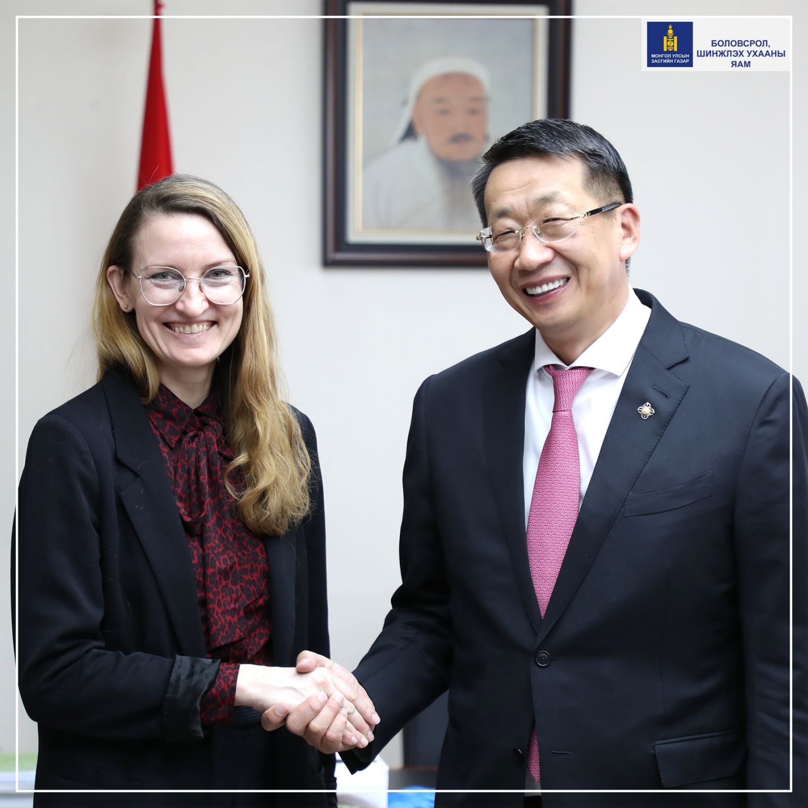  GPE буюу Боловсролын төлөөх дэлхий нийтийн түншлэл байгууллагын  ахлах зөвлөх, Монголын багийн ахлагч Лина Бенетаг хүлээн авч уулзлаа