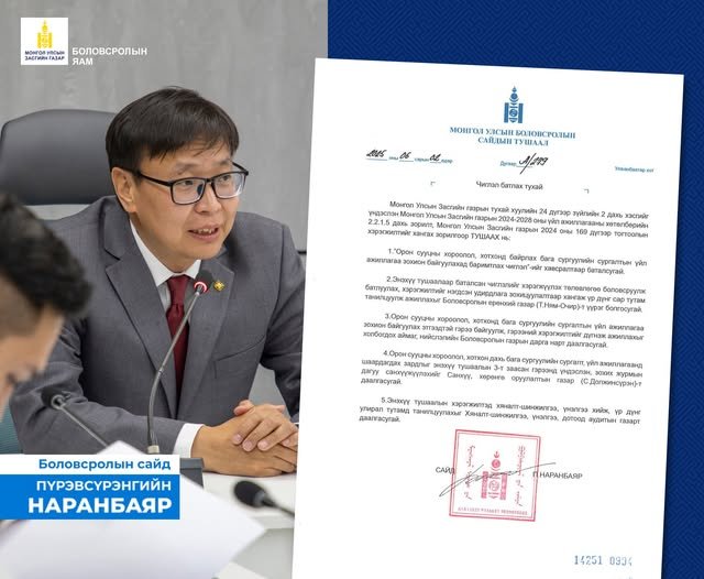 ХОТХОНЫ БАГА СУРГУУЛЬ БАЙГУУЛАХ БОЛОМЖ БҮРДЛЭЭ