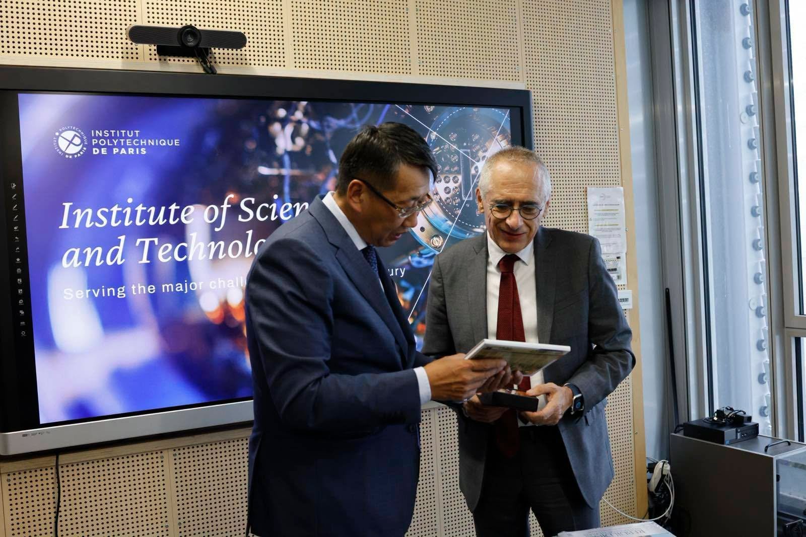 Minister Meets Institut Polytechnique de Paris Leadership to Boost Engineering and Technology Cooperation