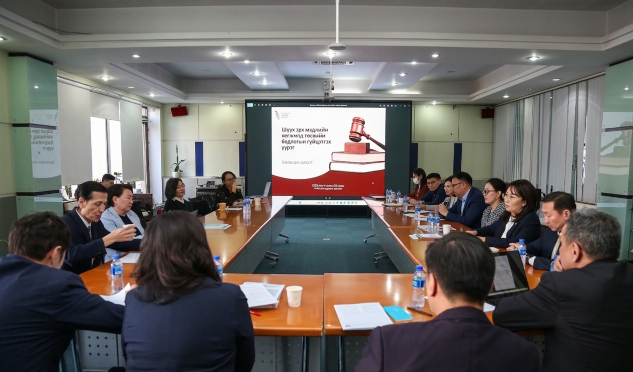 “Шүүх эрх мэдлийн хөгжилд төсвийн бодлогын гүйцэтгэх үүрэг” сэдвээр зөвлөлдөх уулзалт зохион байгууллаа