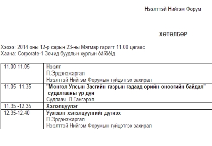 Монгол Улсын Засгийн газрын гадаад өрийн өнөөгийн байдал