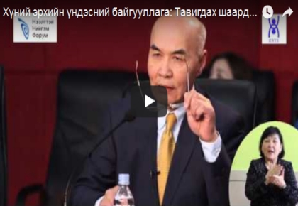 Хүний эрхийн үндэсний байгууллага: Тавигдах шаардлага, чиг үүрэг (№ 25-Video), С.Цэрэндорж 
